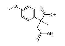 2-(4-methoxyphenyl)-2-methylbutanedioic acid Structure