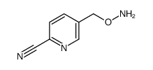 2-Pyridinecarbonitrile,5-[(aminooxy)methyl]-(9CI)结构式