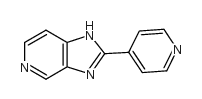 2-(4-吡啶基)-7-氮杂苯并咪唑结构式