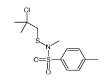 N-(2-chloro-2-methylpropyl)sulfanyl-N,4-dimethylbenzenesulfonamide Structure