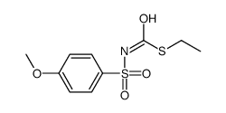 S-ethyl N-(4-methoxyphenyl)sulfonylcarbamothioate Structure
