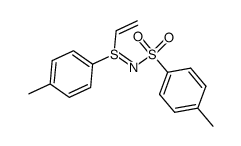 S-Ethenyl-S-(4-methylphenyl)-N-tolylsulfilimine结构式