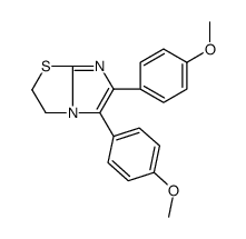 5,6-bis(4-methoxyphenyl)-2,3-dihydroimidazo[2,1-b][1,3]thiazole结构式