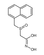 N-hydroxy-2-(naphthalen-1-ylmethylsulfinyl)acetamide Structure