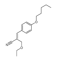 2-(ethoxymethyl)-3-(4-pentoxyphenyl)prop-2-enenitrile Structure