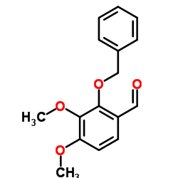2-(Benzyloxy)-3,4-dimethoxybenzaldehyde Structure