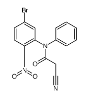 N-(5-bromo-2-nitrophenyl)-2-cyano-N-phenylacetamide Structure