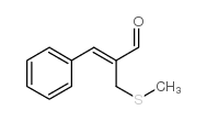 2-(甲硫甲基)-3-苯基丙烯醛结构式