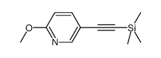 2-methoxy-5-[(trimethylsilyl)ethynyl]pyridine结构式