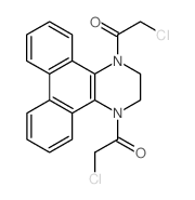 2-chloro-1-[4-(2-chloroacetyl)-2,3-dihydrophenanthro[9,10-b]pyrazin-1-yl]ethanone结构式