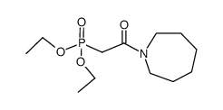 (2-Azepan-1-yl-2-oxo-ethyl)-phosphonic acid diethyl ester结构式