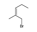 1-bromo-2-methylpent-2-ene Structure