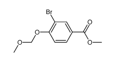 3-bromo-4-methoxymethoxybenzoic acid methyl ester Structure
