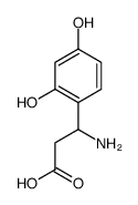 3-AMINO-3-(2,4-DIHYDROXY-PHENYL)-PROPIONIC ACID structure