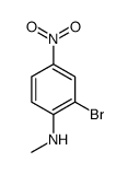 2-溴-N-甲基-4-硝基苯胺结构式