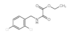 Acetic acid,2-[[(2,4-dichlorophenyl)methyl]amino]-2-oxo-, ethyl ester Structure