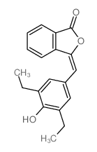1(3H)-Isobenzofuranone,3-[(3,5-diethyl-4-hydroxyphenyl)methylene]- Structure