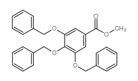 Benzoic acid,3,4,5-tris(phenylmethoxy)-, methyl ester Structure