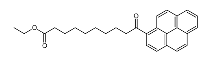1-(9-carbethoxy-1-oxononanyl)pyrene结构式