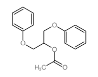 1,3-diphenoxypropan-2-yl acetate Structure