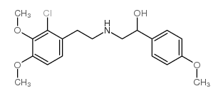 N-[2-Hydroxy-2-(4-methoxyphenyl)ethyl]-2-(2-chloro-3,4-dimethoxyphenyl)ethylamine Structure