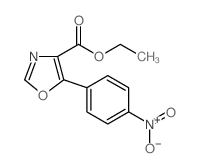 5-(4-硝基苯基)恶唑-4-羧酸乙酯结构式