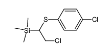 2-chloro-1-(trimethylsilyl)ethyl 4-chlorophenyl sulfide Structure