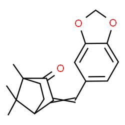 3-(1,3-Benzodioxol-5-ylmethylene)-1,7,7-trimethylbicyclo[2.2.1]heptan-2-one结构式