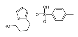 4-methylbenzenesulfonic acid,4-thiophen-2-ylbutan-1-ol结构式