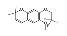 6-methoxy-2,2-dimethyl-7-(2,2,2-trifluoroethoxy)chromene Structure