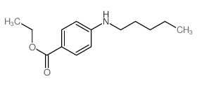 ethyl 4-(pentylamino)benzoate结构式