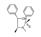 (+)-(S)-N-methyl-N-((1S,2S)-1-methyl-2-phenylethan-2-ol)-methylphenylphosphinamidothioate Structure