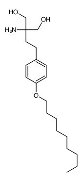 2-amino-2-[2-(4-nonoxyphenyl)ethyl]propane-1,3-diol结构式