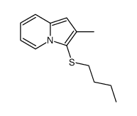 3-(butylthio)-2-methylindolizine Structure