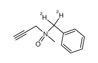 N-methyl-N-(phenylmethyl-d2)prop-2-yn-1-amine oxide Structure