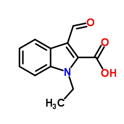 1-Ethyl-3-formyl-1H-indole-2-carboxylic acid Structure