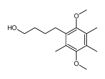 4-(2,5-dimethoxy-3,4,6-trimethylphenyl)butan-1-ol结构式