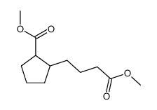 4-(2-methoxycarbonyl-cyclopentyl)-butyric acid methyl ester结构式