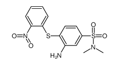 3-amino-N,N-dimethyl-4-[(2-nitrophenyl)thio]benzenesulphonamide structure