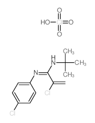 N'-tert-butyl-2-chloro-N-(4-chlorophenyl)prop-2-enimidamide,perchloric acid结构式