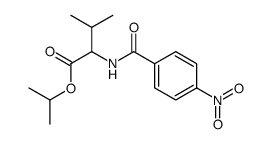 3-Methyl-2-(4-nitro-benzoylamino)-butyric acid isopropyl ester Structure
