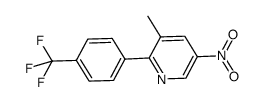 3-甲基-5-硝基-2-(4-(三氟甲基)苯基)吡啶结构式