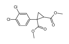 1-(3,4-dichlorophenyl)-1,2-cyclopropane-dicarboxylic acid dimethyl ester Structure