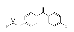(4-Chlorophenyl)(4-(trifluoromethoxy)phenyl)methanone Structure