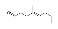 (E)-4,6-DIMETHYLOCT-4-ENAL Structure