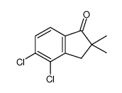4,5-DICHLORO-2,3-DIHYDRO-2,2-DIMETHYL-1H-INDEN-1-ONE结构式
