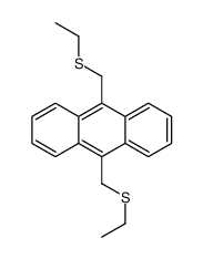 9,10-bis(ethylsulfanylmethyl)anthracene结构式