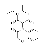 diethyl 2-(N-(2-chloroacetyl)-3-methylanilino)propanedioate Structure
