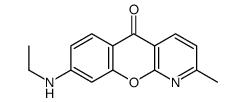 8-(ethylamino)-2-methylchromeno[2,3-b]pyridin-5-one结构式