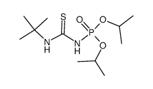 N-(diisopropoxyphosphoryl)-N'-(tert-butyl)thiocarbamide Structure